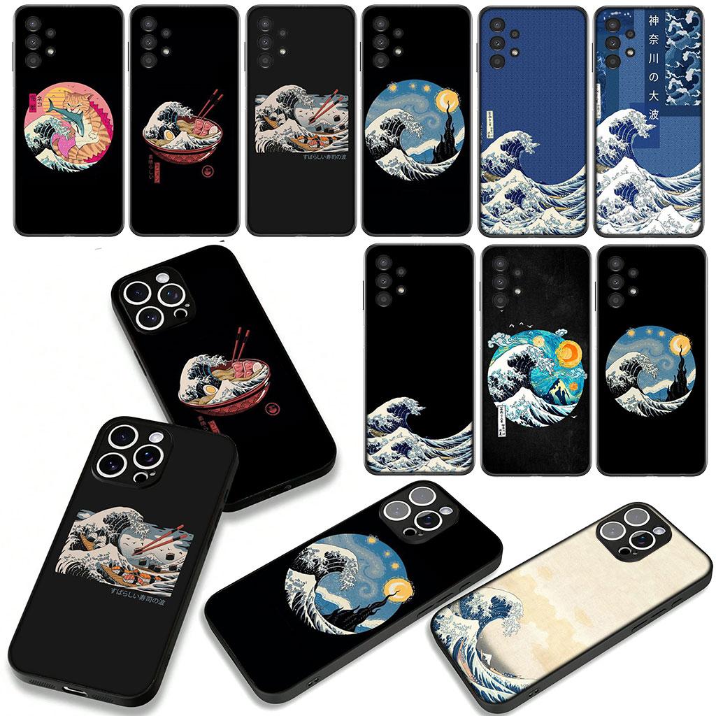 Cover for Apple iPhone 17 16 11 Pro XS Max XR 6 7 8 Plus 16E SE 2020 Air 5 SE2 Phone Case The Great Wave of Kanagawa ocean