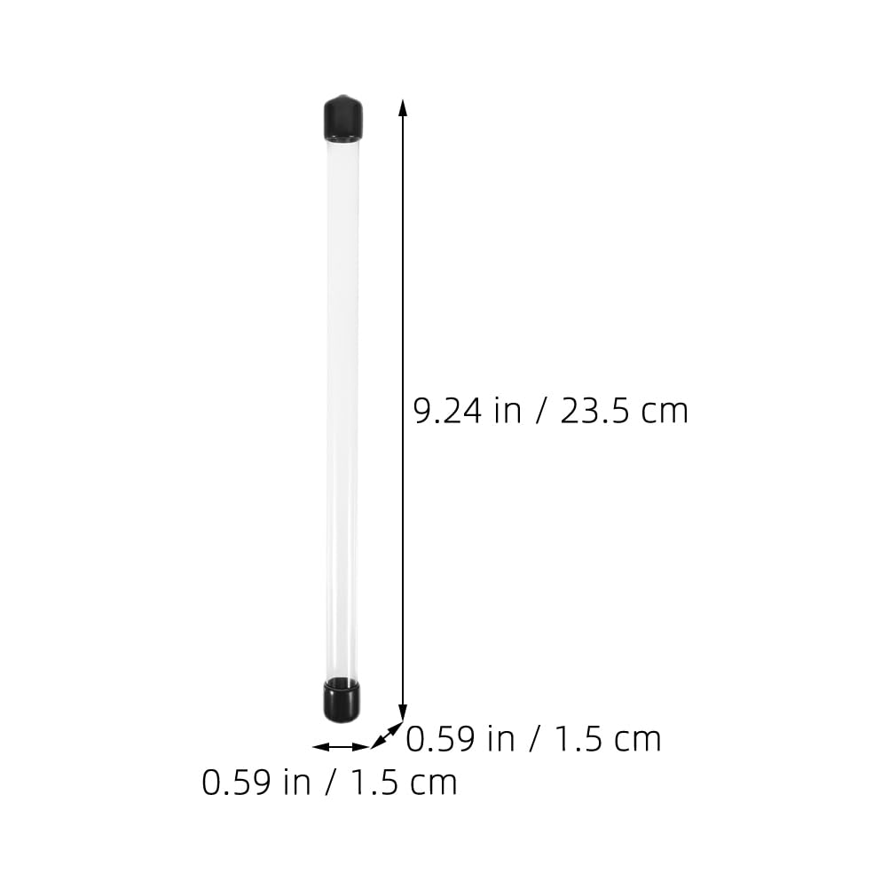 TOPPERFUN Incense Holder, 12-Piece Case, Clear Tube for Graveside Visits, Buddhist Altars, Portable Agarwood Tubes, Tube Only (23 x 1.2cm10g)