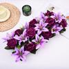 Arch Decoration Artificial Flower Simulated Rose Arch Realistic Luxury Background Wall Lifelike Wedding Flower Wall Party Stage