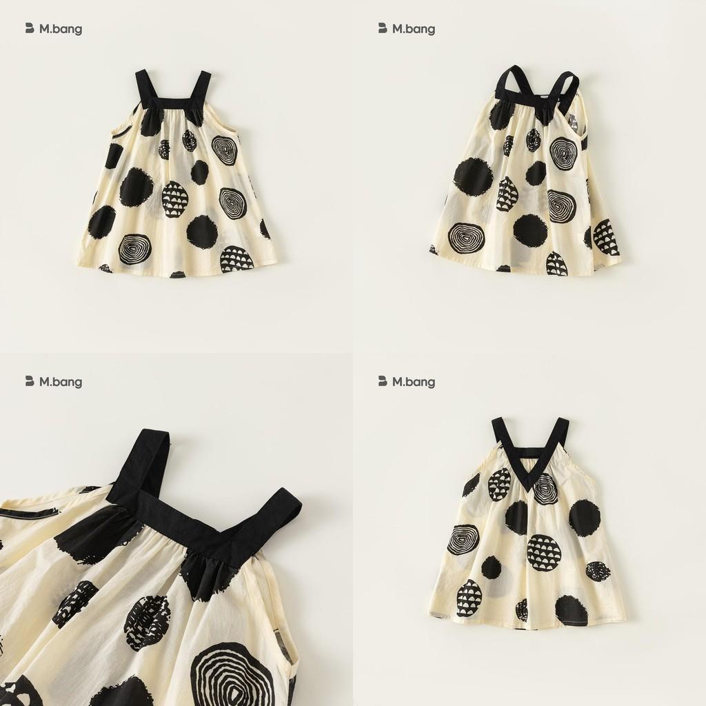 Girl Summer Dress With Cotton Fabric And Dot Pattern For Ages 3 To 8