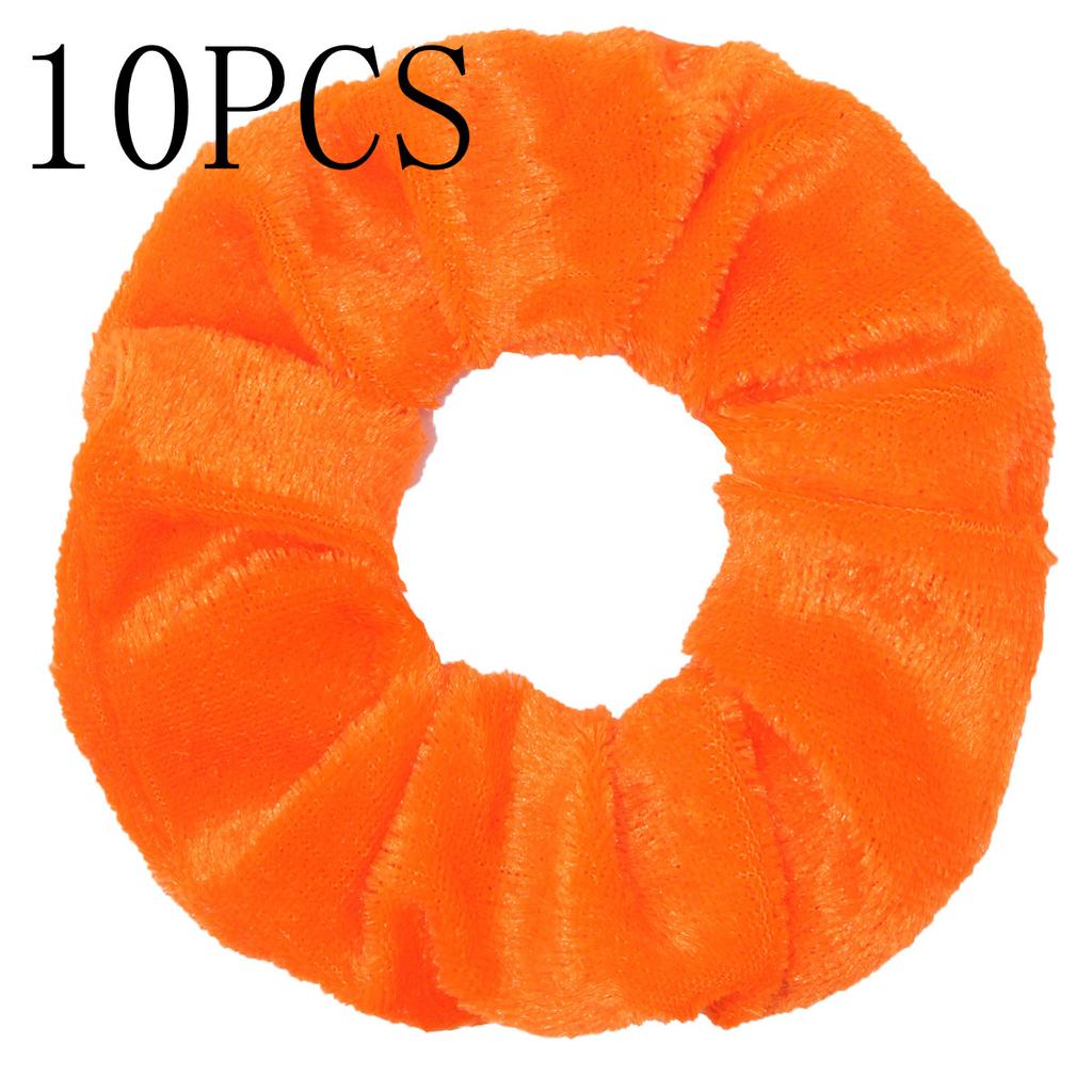 10pc Women Hair Scrunchies Velvet Solid Color Band for Girls Ponytail Holder Rubber Bands Ties Accessories Headbands Gumki