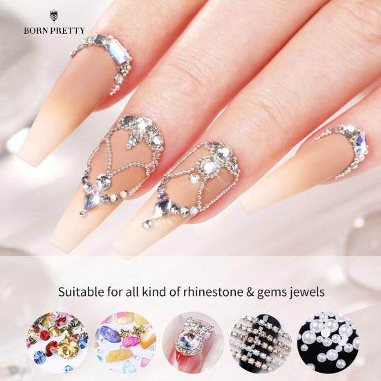 5 g lepidla na nehty Silné ingredience Rychleschnoucí Lepkavý Bezpečný Dlouhotrvající efekt Pasta na šperky Utěrka na nehty Bez drahokamu Jewelrys Lepidlo na zdobení nehtů