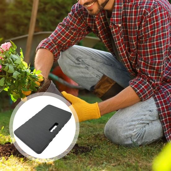 Kneepute Vanntett Hageknebeskytter med Håndtak Sklisikker Tykk EVA Knepute for Arbeid Hagearbeid Yoga Trening