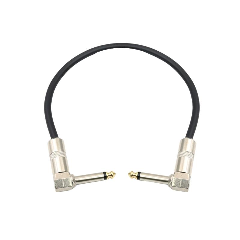 Low Noise Male To Male Guitar Patches Cable Right Straight Angle Guitar Effect Cable Profession Guitar Pedalboard Cable