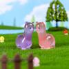 Glow In Dark Simulated Alpaca Decorative Accessories Environmental Resin Car Ornaments Mini landscape