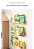 Creative Wall-Mounted Bookshelf: No-Drill Children's Book Display & Storage Rack