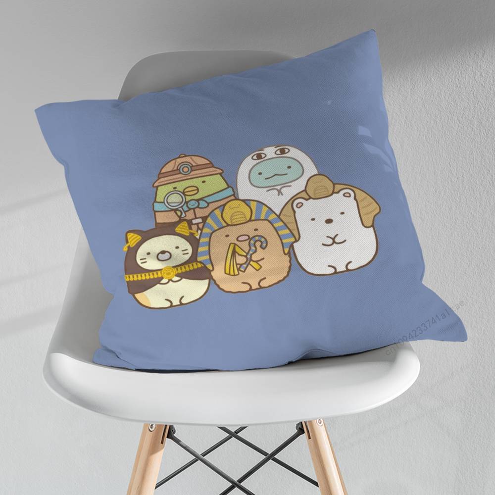Cute Art SSumikko GGurashi Pillow Case For 30x30cm45x45cm55x55cm For Home Bedroom Decoration And Protector