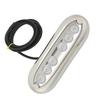 12V to 24V Boat Underwater Light 6 LED Lamp Beads IP68 Waterproof Strong Sealing for Ships Yachts Motorboats Blue Light