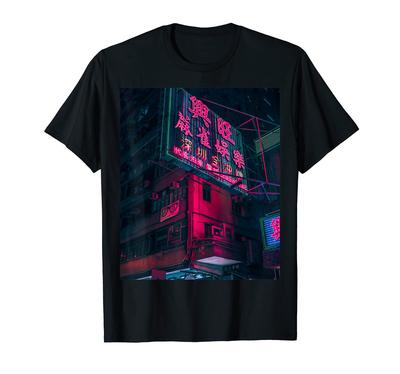 Cyberpunk Clothing, Hong Kong Cyberpunk Streetwear T-shirt
