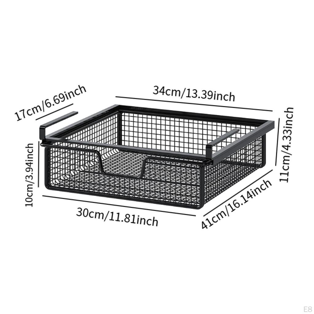 Under Shelf Storage Basket Clothing Sorting Rack Sturdy Multiuse Underwear Box for Home
