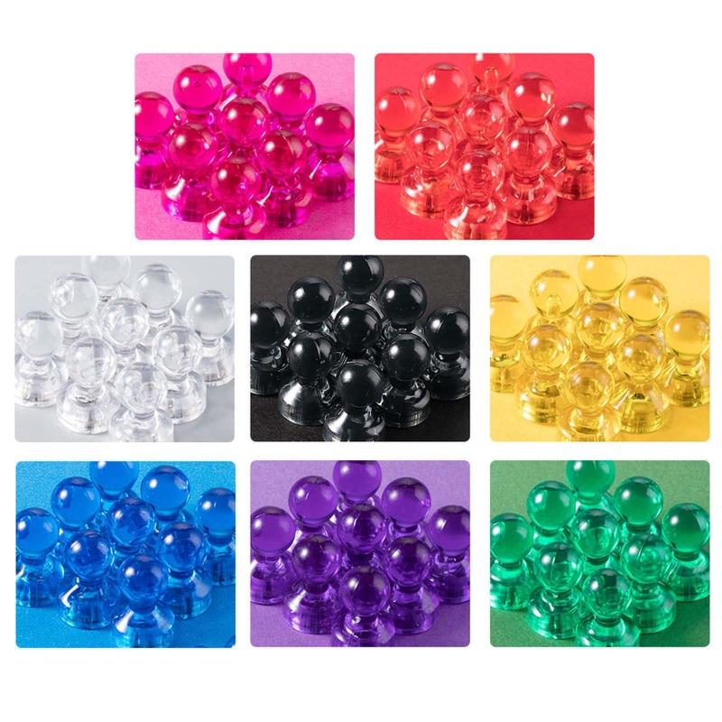 10 Counts Magnetic Push Pins for Fridge Calendars School Whiteboards Bulletboard