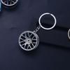 Metal Keychain Modified Car Wheel Hub Circular Shape Wheel Key Chain Auto Decoration Key Ring Pendant Car Styling Accessories