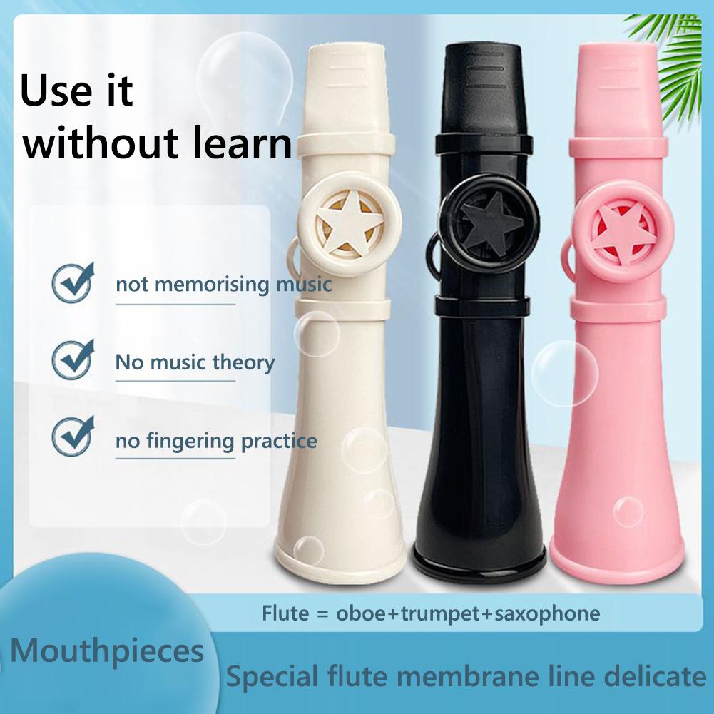 1-3 st musikinstrument med snodd Rolig musikalisk visselpipa Plastdudu Munstycke Flöjt för barn och vuxna