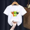 Cartoon Sprunki Cartoon Printed Summer Childrens Clothing Childrens Birthday Digital Gift Short Sleeve Top