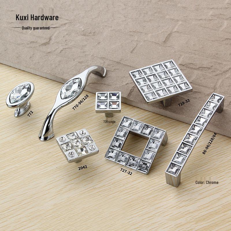 High-Quality Crystal Series Diamond Pull Handle – Modern Fashion for Cabinets and Drawers
