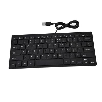 78 Keys USB Wired Keyboard Ultra-Thin Design Ultra Thin Keyboard Mini Keyboard  Business Office