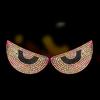 2pcs Diamond Crystal Car Body Devil Eyes Stickers Decal Decoration Car Accessories for Vehicle Body Sticker Windshield for Women