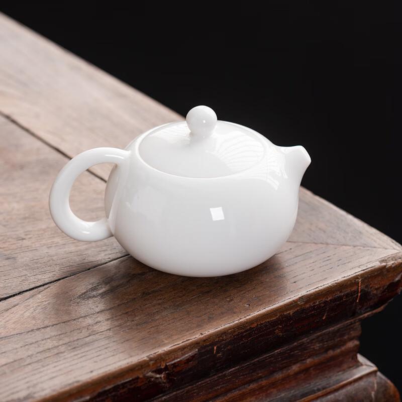 Mutton Fat Jade White Porcelain Kung Fu Tea Set