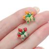 5pcs/Lot Christmas Star Glass Beads Colorful 13mm Spacer Loose Bead for DIY Bracelet Necklace Jewelry Making Accessories