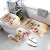 Home Bathroom Floor Mats Christmas Decorations Bath Foot Mat Modern Bathroom Accessories Rug Toilet Mat Bathtub Anti-slip Carpet