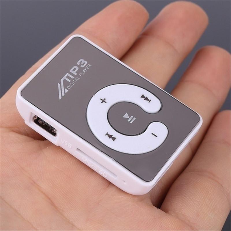 Buy Mini Clip MP3 No Screen Motion Music Player SD Card Mini Mirror MP3