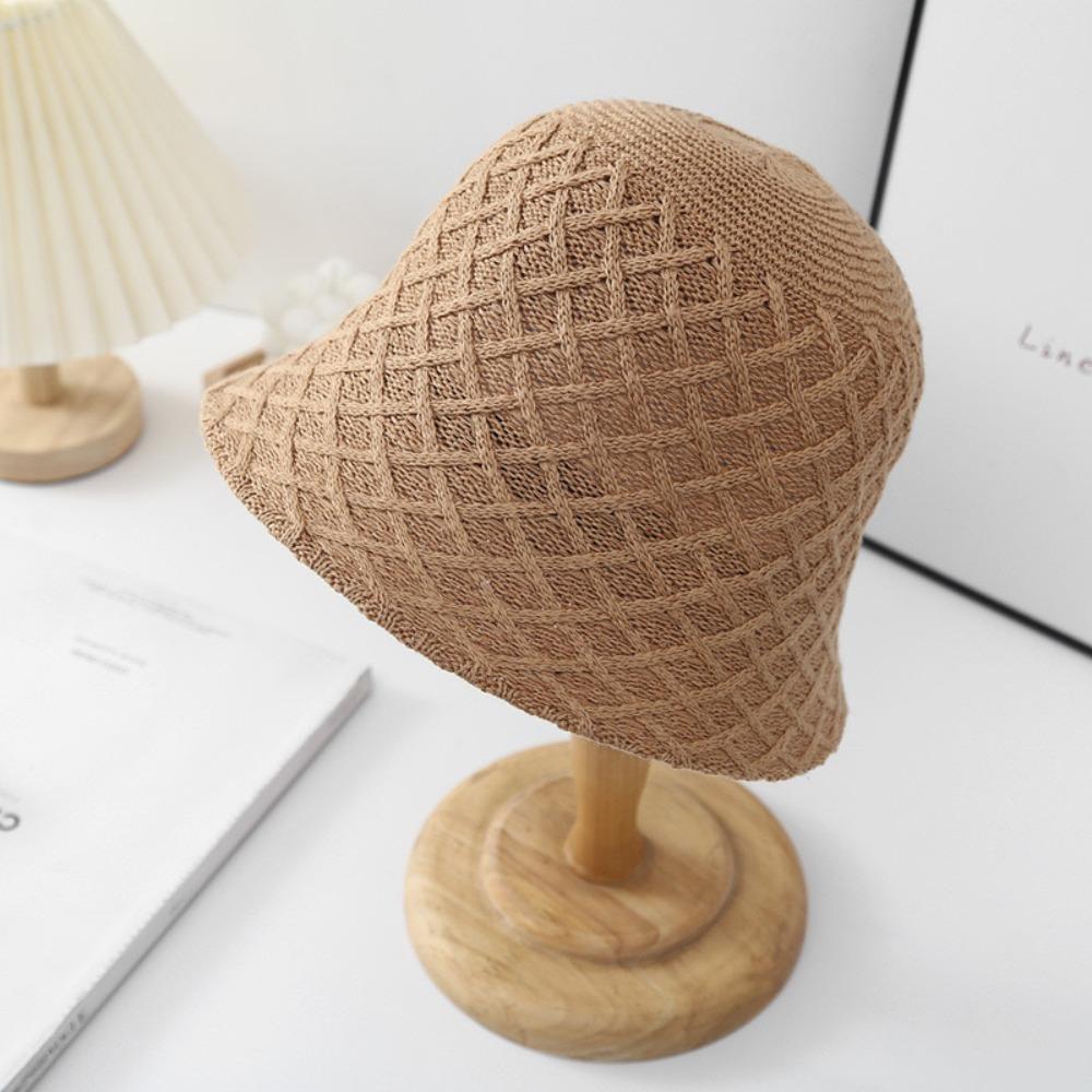 

Weave Design Bucket Hat Sunscreen Visor Hat Fashion Fishermen Cap Summer хакі