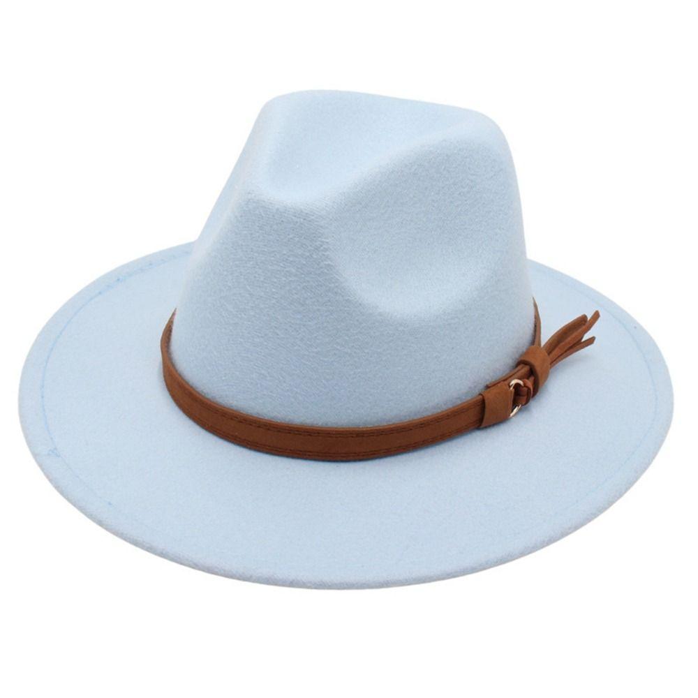 Tibetan Style Western Cowboy Hat Artificial Suede Roll Brim Cowgirl Cap Felt Cap Outdoor Riding