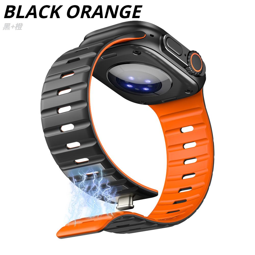 Silicone Strap for Apple Watch Ultra 3/2/1 49mm 11 10 46mm 42mm Magnetic Bracelet Band IWatch 9 8 7 6 5 4 SE 45mm 41mm 44mm 40mm