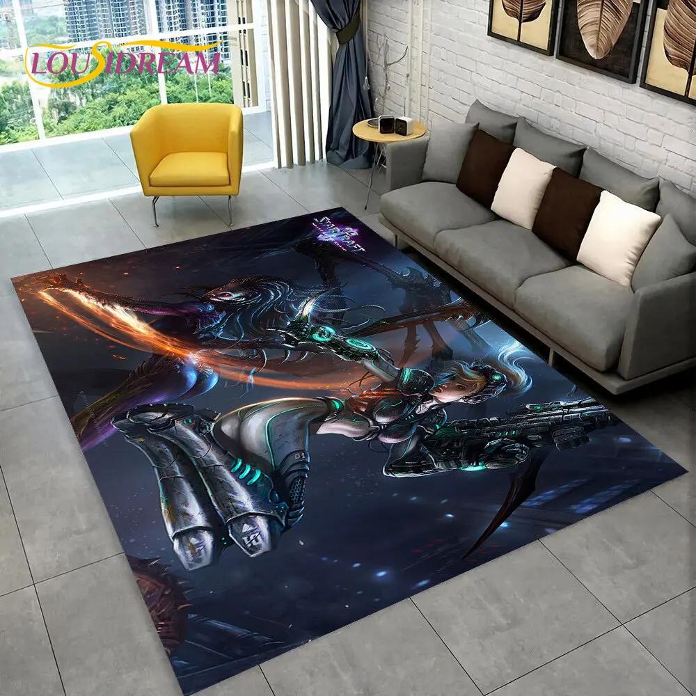 3D HD StarCraft Game Gamer PC Area Rug,Carpet Rug for Home Living Room Bedroom Sofa Doormat Decor,kids Play Non-slip Floor Mat