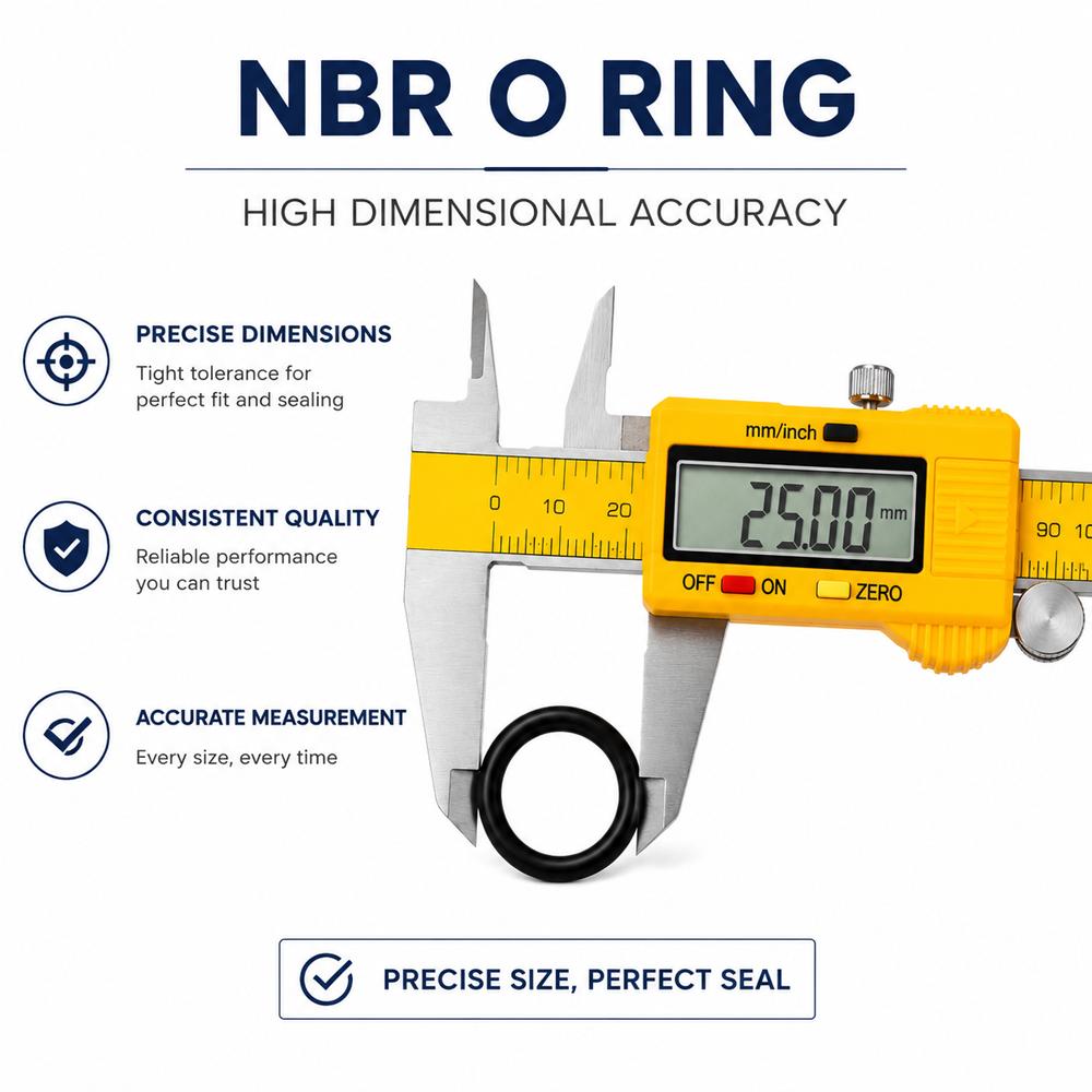 NBR Rubber O-Ring CS 2.65 ID 4mm~60mm Has Shock Absorption Sealing Performance Is a Sealing Accessory for Engineering Machinery