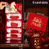 Folding Red Envelope 6/10 Card Slots Red Pocket Lucky Money Evenlopes Red Ita Bag Spring Festival Hongbao Nouvel An Chinois 2026