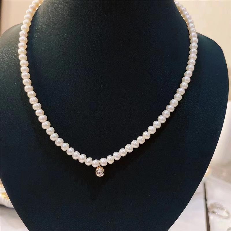 Elegant French Retro Pearl Clavicle Necklace - Simple, Versatile, Luxury Style