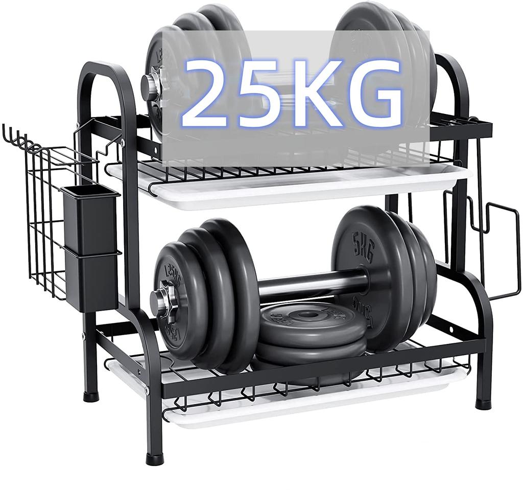 Fengfeng Alloy Steel Drainer Dish Drainer Large Chopstick Knife Cutting Board Kitchenware Storage Can Dry Easy To Assemble 2 Rack, Basket, Capacity,