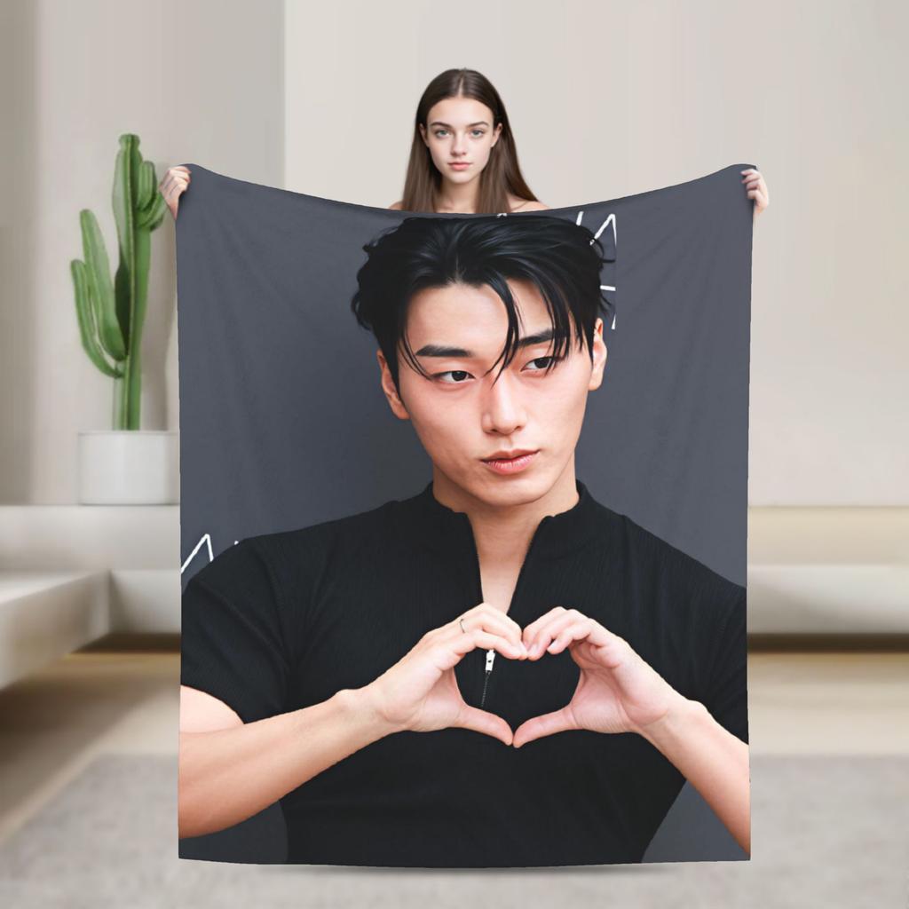 Choi San Singer Blanket Quality Warm Soft Throw Blanket Spring Girls Boys Outdoor Print Bedspread