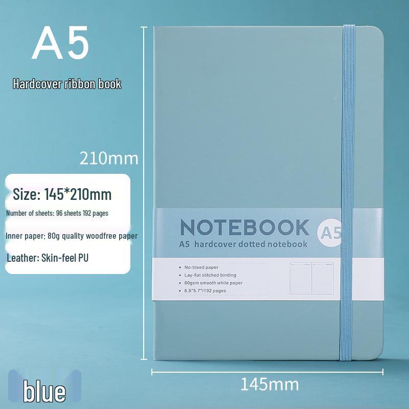 A5 Cross-Border Business Notepad with Strap - Refillable Student & Office Journal