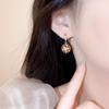 French Zircon Flower Ear Hooks: Exquisite, Light Luxury, High-End Fashion Earrings