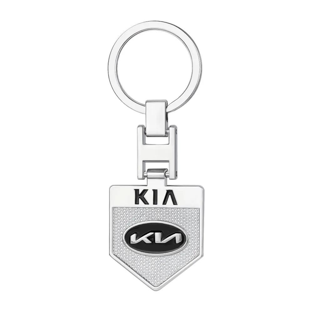 QAXS4 Car Styling Metal Key Ring Key Holder Braided Rope Key Case Accessories For KIA Morning Sorento Rio Stonic Sportage Ceed Optima