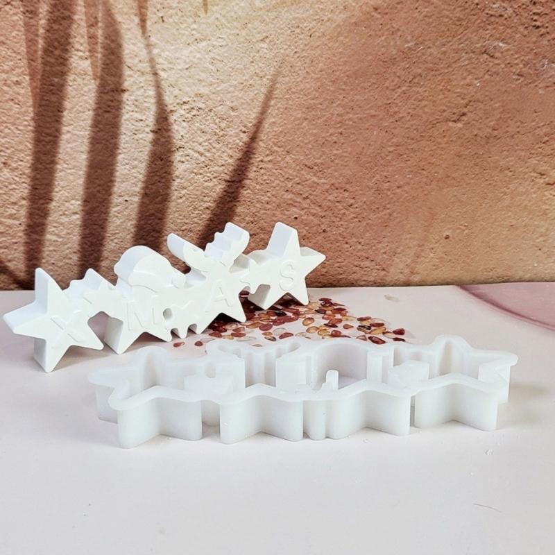 Star Shaped Silicone Crafting Molds for Handmade Candle Resin Art Heat Resistant Easy Demolding Creative Decoration Tool