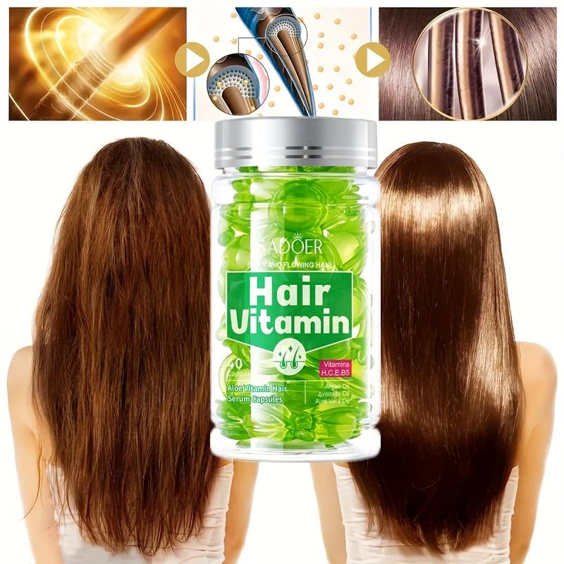 Magic Hair Vitamin Capsule Keratin Oil Fast Restore Hair Soft Smooth Shiny Deep Moisturizer Frizzy Dry Scalp Hair Care Products