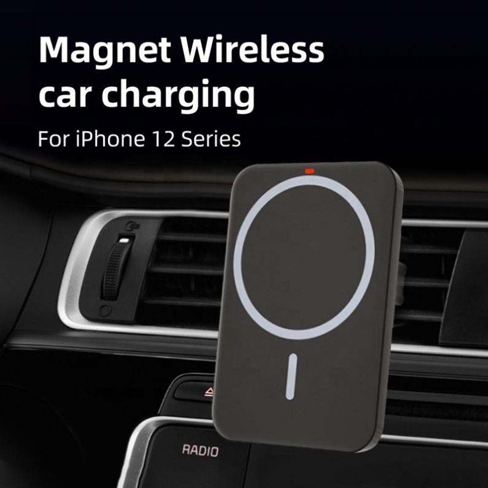 Car Phone Mount Magnetic Wireless Charger Air Outlet Cell Phone Bracket