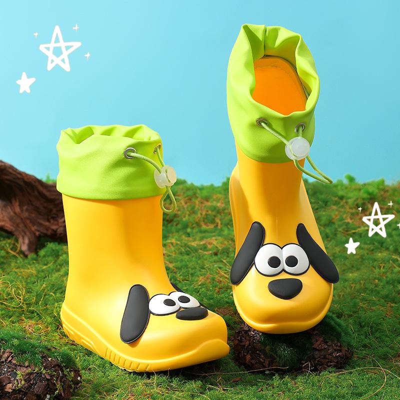 Cartoon Kids' Waterproof Rain Boots - Cute and Trendy for All Seasons