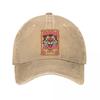 Tiger Graphic Psalm  Vintage Washed Baseball Cap Outdoor For Womens Unisex FeUnisex