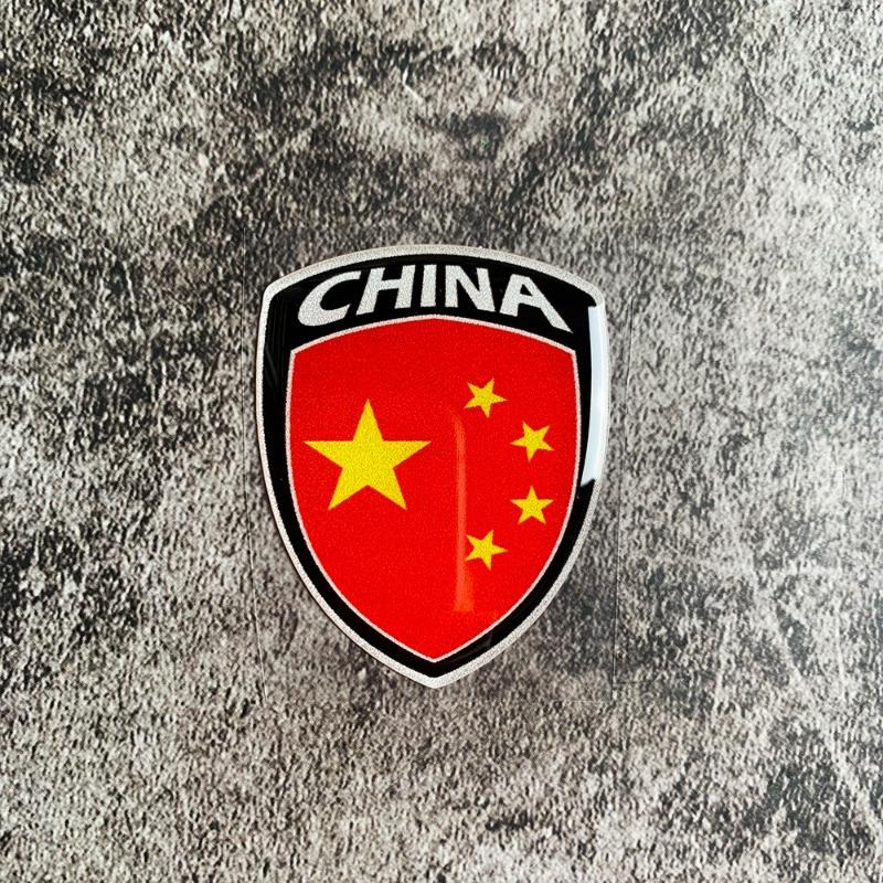 Universal 3D Reflective World National Flag Stickers Decals for Car Motorcycle Exterior Decoration