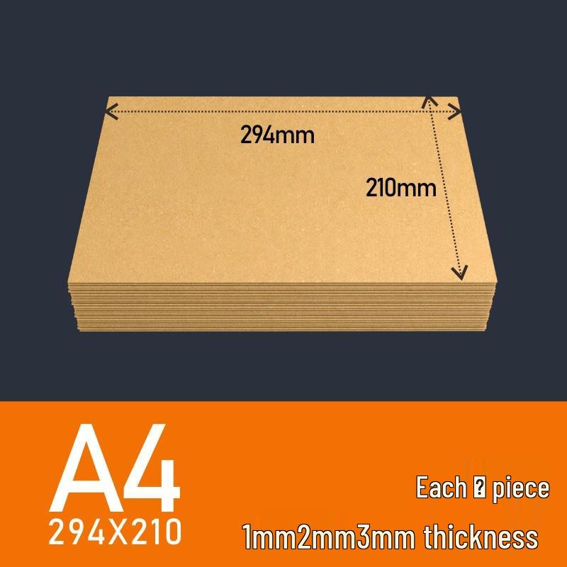 Yellow Kraft Composite Cardboard Sheets - 1mm/2mm/3mm Thickness