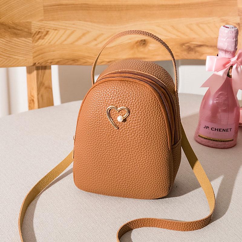 Buy Fashion Pure PU Lady's Small Backpack Fashion Style Student's Daily ...