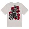 KAN6312 Ktc0151 Chicano Girls Bike Short Sleeve T-Shirt - Beige