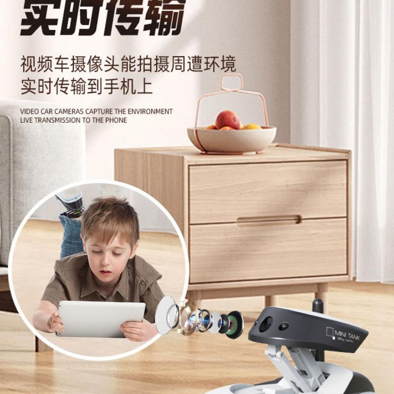 Wifi Mobile Phone Remote Control Four-channel Real-time Transmission Camera Small Tank Crawler Walking