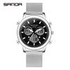 SANDA Simple Trend Watch Male Student Fashion Double Electronic Watch Digital Sports Waterproof Watch
