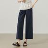 ESE-Y Women's Wrinkle-Resistant Cropped Wide-Leg Pants