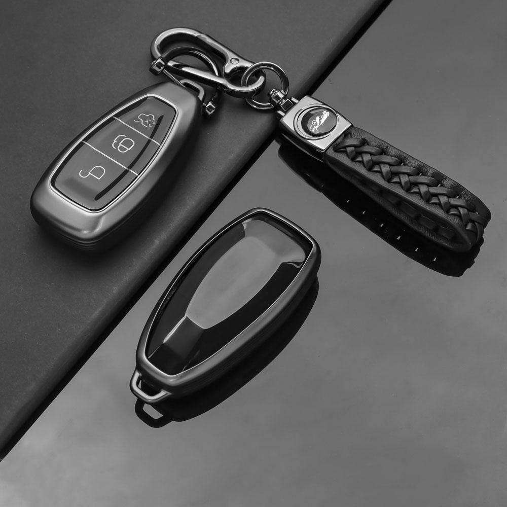 Nlbn7 3 Buttons Key Cover For Ford Transit Custom Mondeo Fiesta Kuga ST Line MK3 Focus 3 Station Wagon Ecosport Case Key Protection